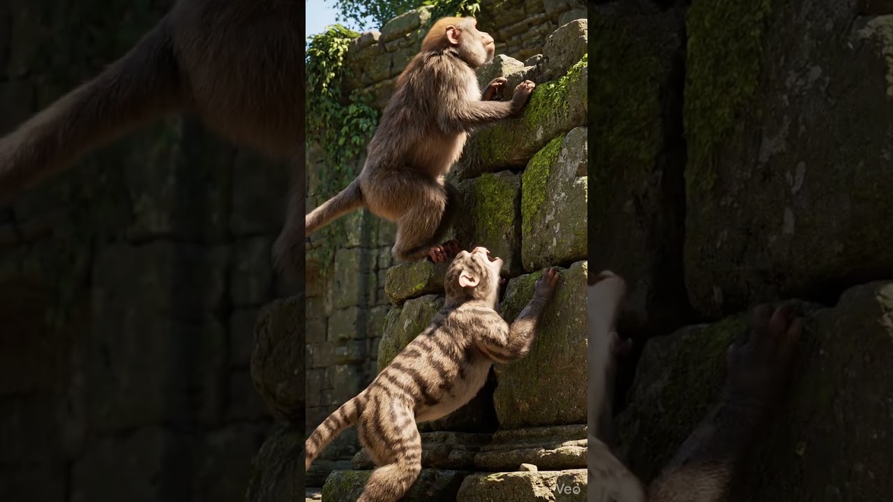 Strange Cat Monkey! Cat or Monkey? Mixed Hybrid Crossbreed Animal So Angry  