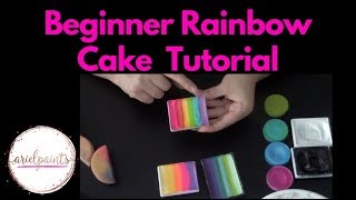 Beginner Rainbow Cakes & Sponges for Face Painting ~ Arielpaints