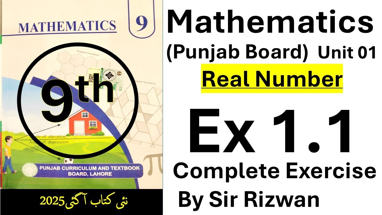 1. Ex 1.1 Complete New Book l PCTB Book | Math | Class 9th | Punjab ...