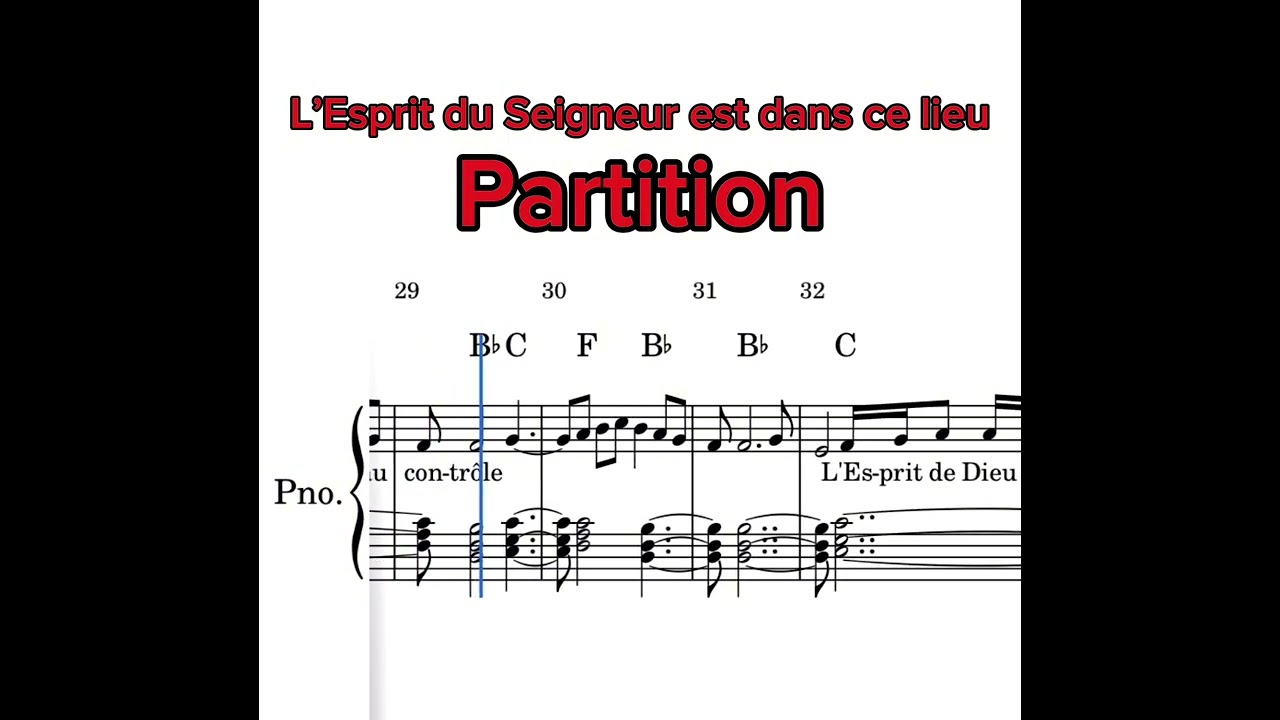 L’Esprit du Seigneur est en ce lieu - Partition