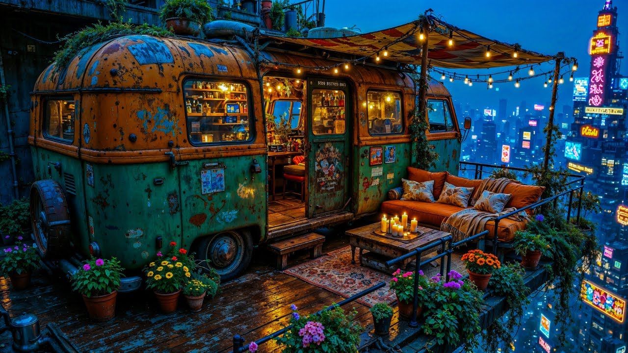 Cyberpunk Rain Ambience 🌃 Lo-Fi Chill Beats for Study, Focus & Deep Sleep