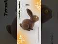 3D Printed Chocolate Bunny Piggy Bank: Easter Coin Bank