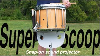 Super-Scoop: Snap-on Sound Projector