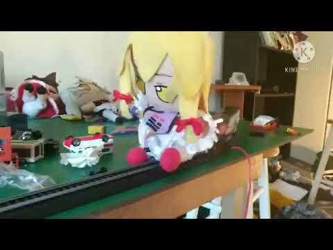 Fumo yukari gets hit by a train