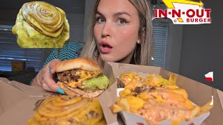 IN-N-OUT MUKBANG (national cheeseburger day!!)