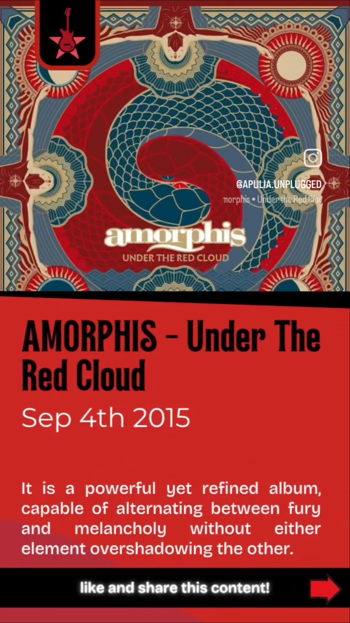 AMORPHIS – Under The Red Cloud (2015) #Amorphis #Metal