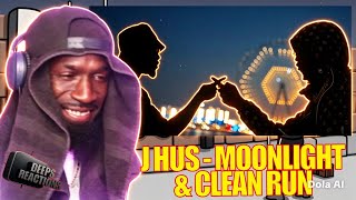 J Hus - Moonlight / Clean Run (Official Visualiser)  Deepsspeaks (Reaction) 