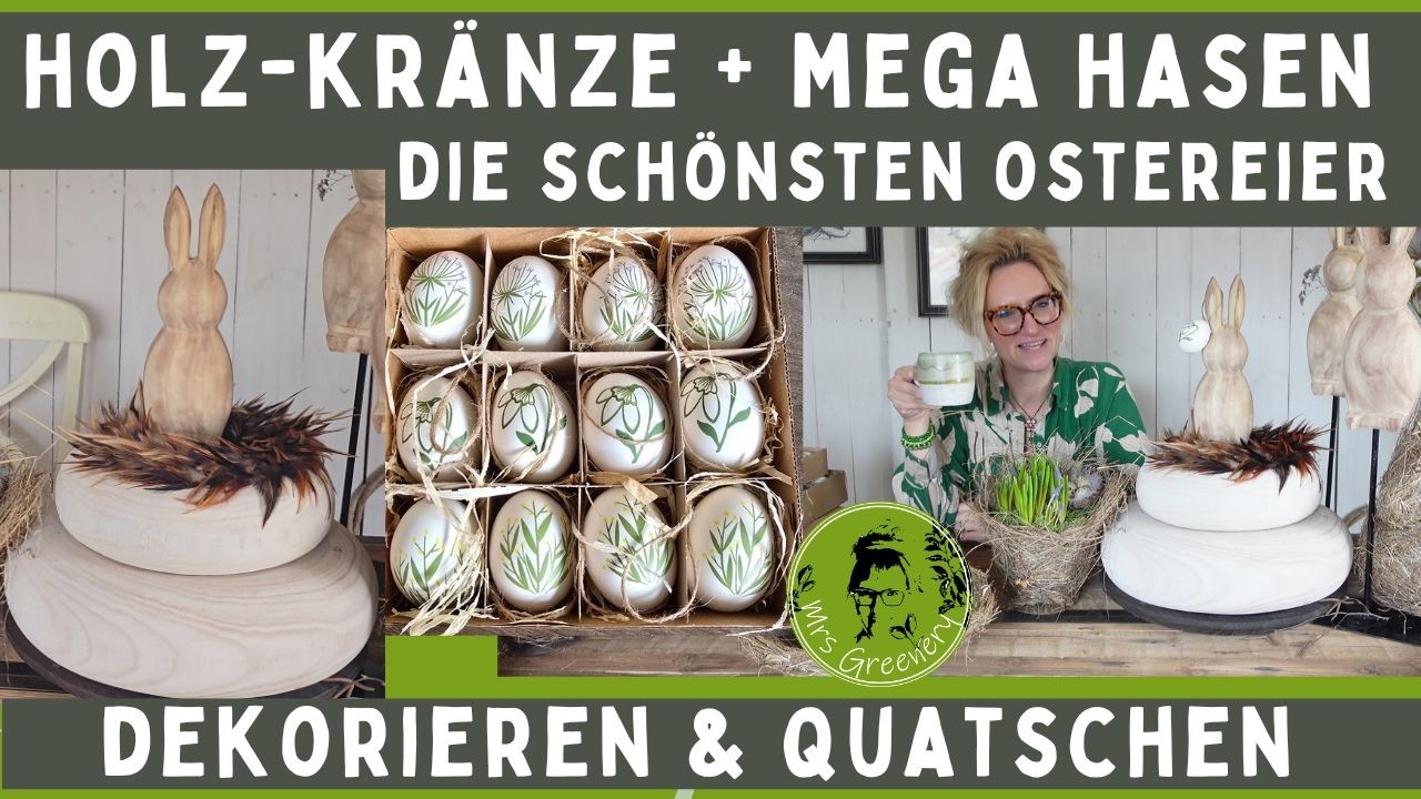 Die Holz-Kränze sind endlich da: Dekorieren & Quatschen mit Mrs Greenery