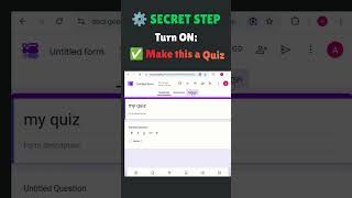 How to Make a Google Forms Quiz in 30 Seconds ⚡#Education #GoogleWorkspace #shortsviral #short
