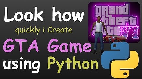 Look how Quickly I Create GTA Game using Python | #python #code #programming
