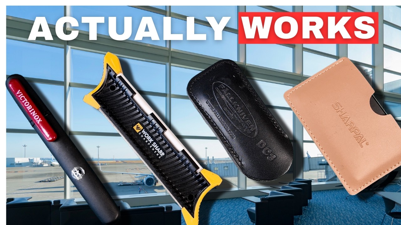 👀 IDIOT-PROOF Pocket Knife SHARPENERS for Travel 🛬