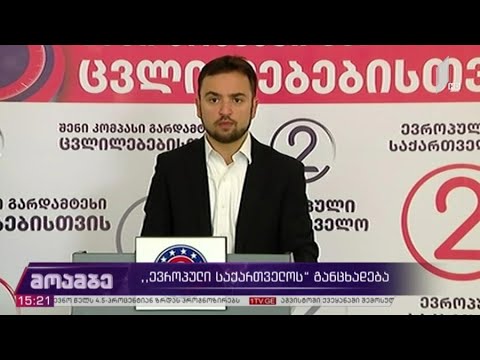 „ევროპული საქართველოს“ განცხადება