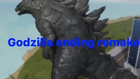 Godzilla ending scene remake | roblox | kaiju universe