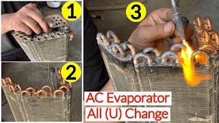Ac Evaporator All U Bend Change | evaporator U pipe soldering Complete Video in Urdu and Hindi by Fully4world 2,921 views 10 days ago 6 minutes, 41 seconds