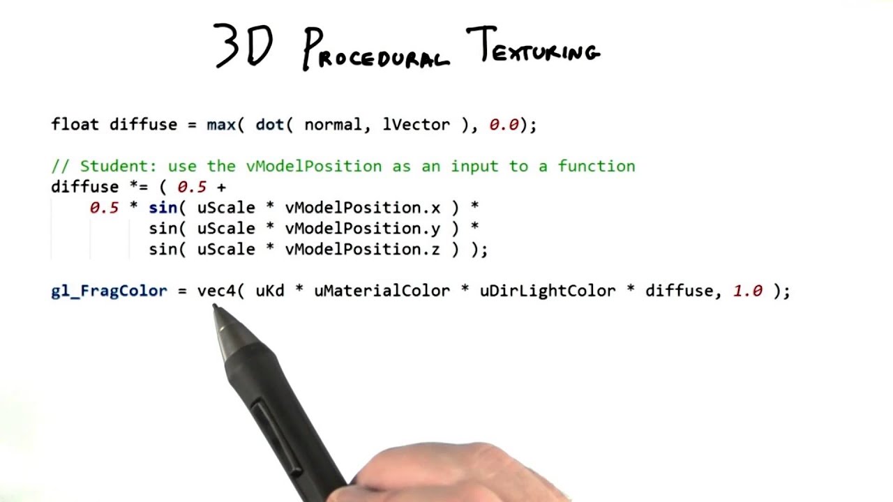 3D Procedural Texturing - Interactive 3D Graphics