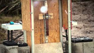 UCF's 38mm Hybrid rocket undergoing a static test