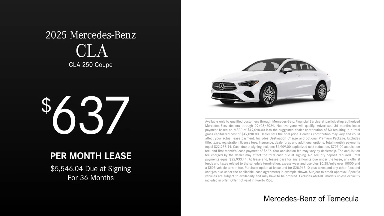 Mercedes-Benz CLA 08/23/2024 4220310