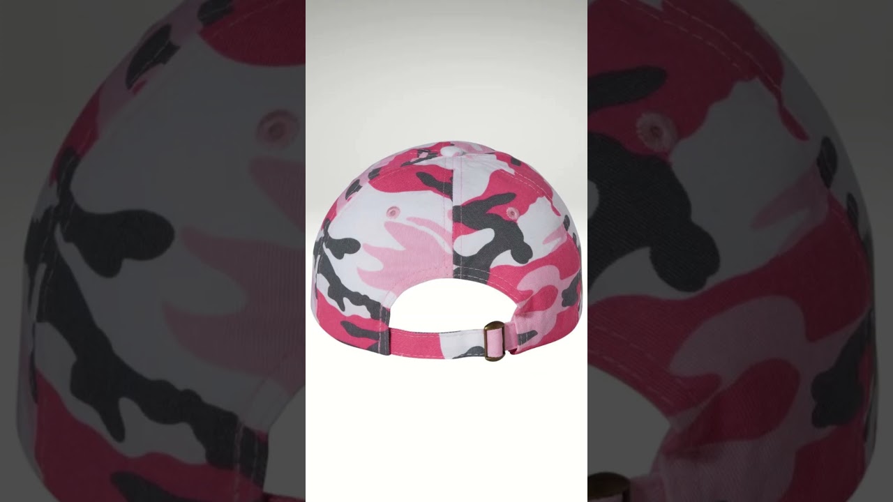 Sustainably-Made Custom Hat: Embroidery/Printing on Adult Bio-Washed Classic Dad Hat (201) 408-0096