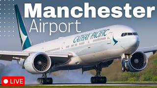 🔴LIVE Manchester Airport Plane Spotting | EPIC Up Close Heavy Arrivals & Departures!! 🛫