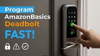 How to Program AmazonBasics Electronic Deadbolt – Step-by-Step Guide