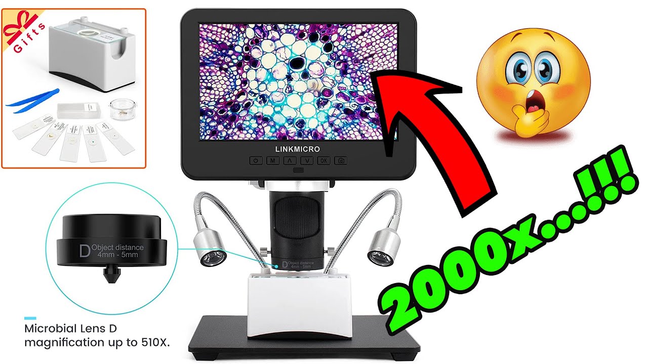 My NEW 7 inch 3 Lens 2000X HDMI Digital Microscope - LINKMICRO LM246MS ...