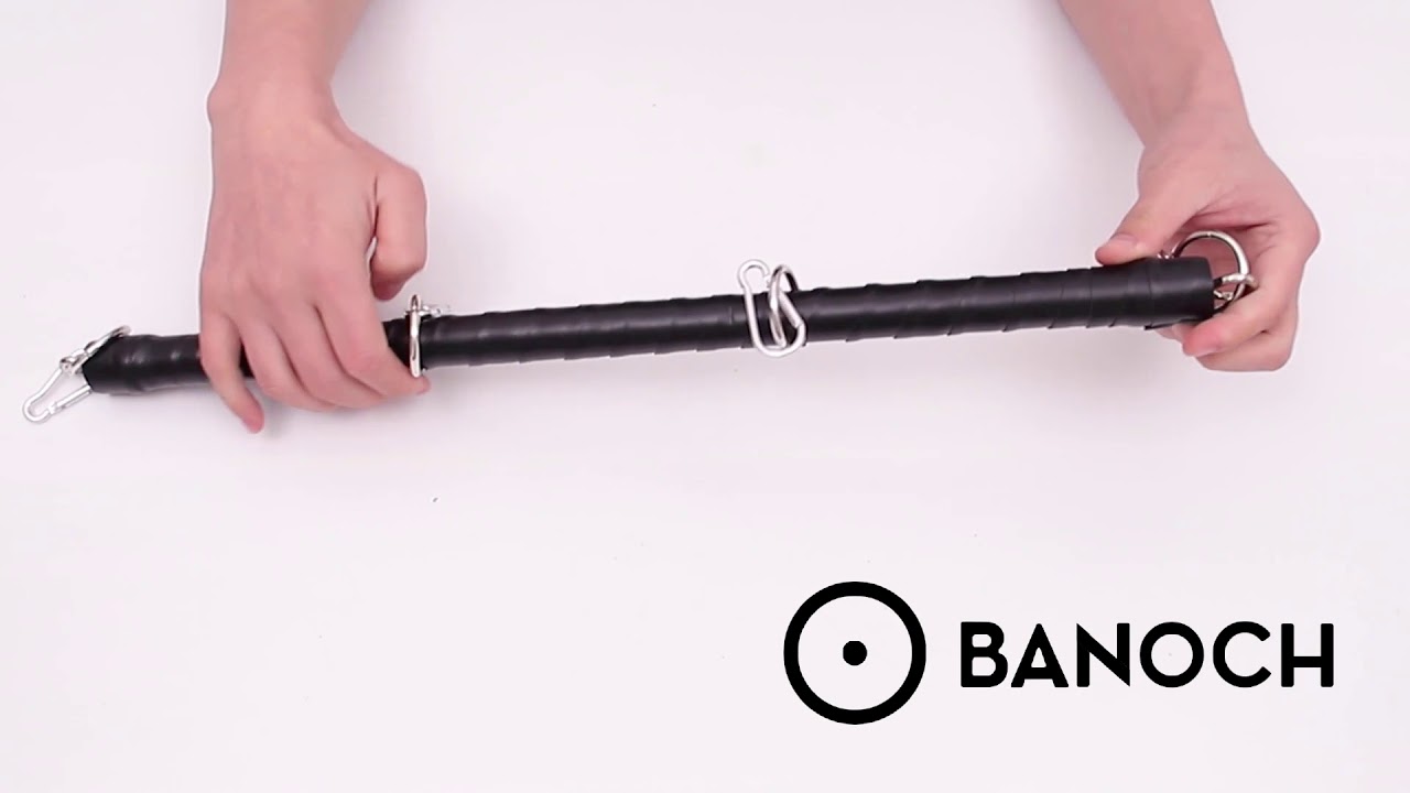 Banoch | Spreidstang black | spreader bar bondage | zwart 50 cm