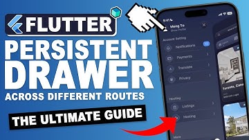 FLUTTER Blijvende navigatielade over pagina