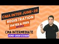 CMA Inter June 2026 ~ Registration Dates and Fees Details #cmainterjune2026 #cmaintercoaching