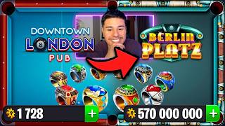 FROM NOOB TO PRO PLAYER IN 8 BALL POOL UNLOCKING ALL THE TABLES 😱 screenshot 1