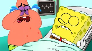 Spongebob , Please wake up ...?! I miss you ! Sad Story Animation Poor Baby Spongebob life