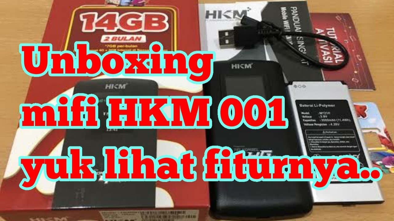 Unboxing mifi HKM 001 plus lihat cara settingnya - YouTube