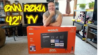 ONN. ROKU TV  42" Unboxing and First Impression/ Black Friday sale