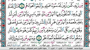 ماهر المعيقلي ـ سورة محمد ـ مكتوبة