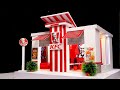 Bricklaying mini model KFC restaurant from CONCRETE