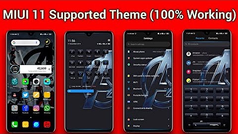 MIUI 11 Supported Best Theme - Change Status Bar, Dialer, Messages & Settings  (100% Working)
