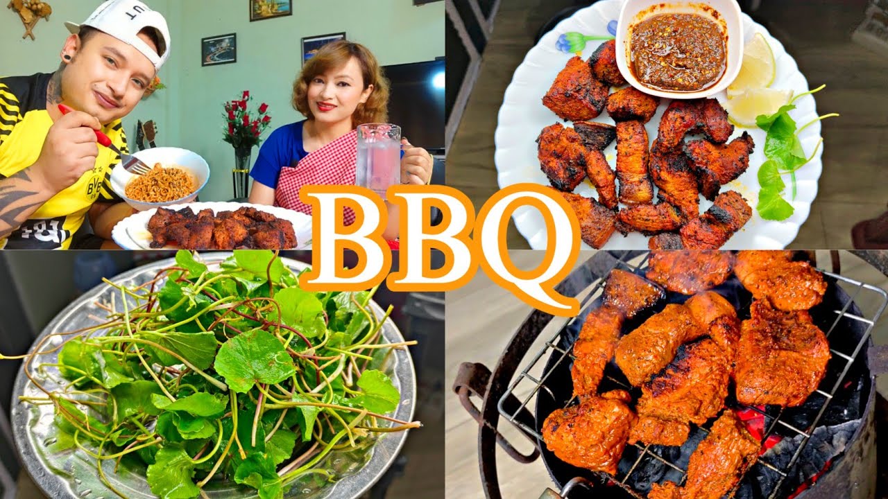 Poi Thang Doh Ha iing Mynta Ka Sngi🥩 || Pork BBQ || Husband Wife ♥️ || Anisha Khasi Vlog