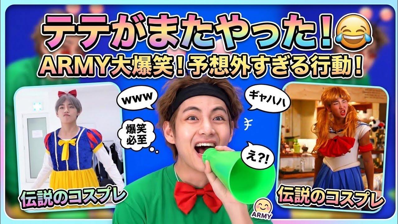 爆笑】BTS Vがまたやった！😂 テヒョンの予想外すぎる行動にARMY騒然