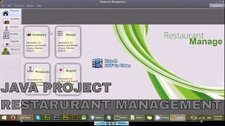 JAVA - Restaurant Management in SWING -Download Free