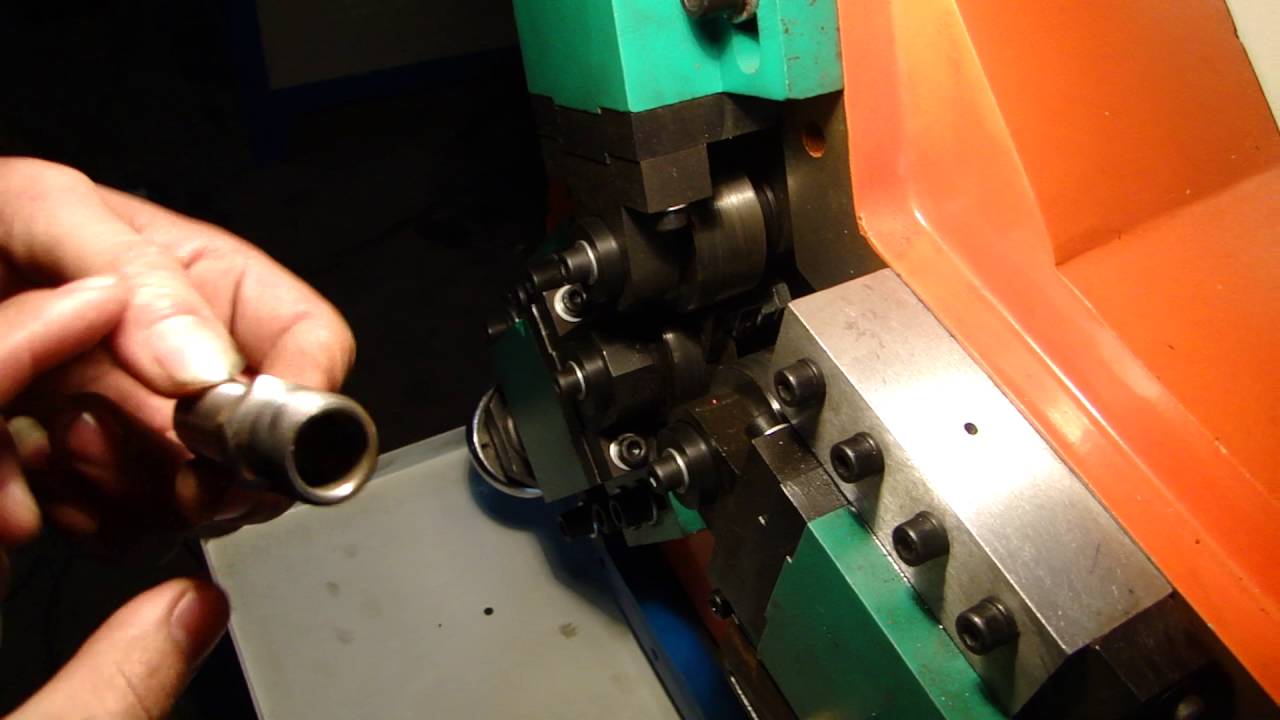 three axis threading rolling machine- Tube Thread rolling machine - YouTube