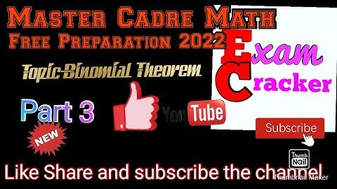 #3 #Binomialtheorem -Middle term, Greatest coefficient , Results related to binomial coefficients.