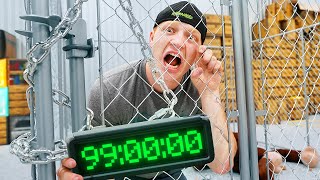 I Spent 100 Hours In The Strongest CAGE! Challenge