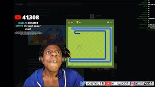 Famous IShowSpeed Plays Snake Beats His High Score Then Breaks His Setup😡😤 Net Worth