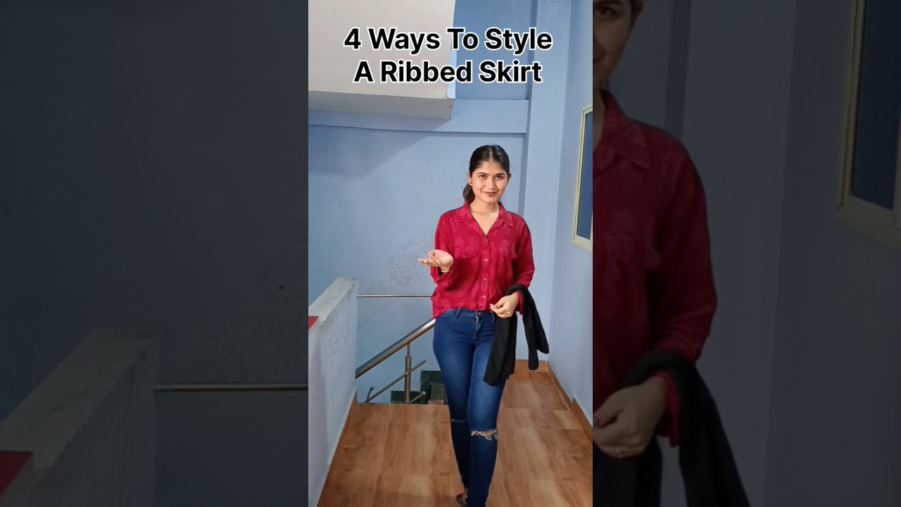 How to style a Ribbed Skirt |Bodycon Skirt| one Skirt 4Ways