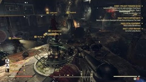 Fallout 76 Project  Paradise failed even though we killed the Alpha