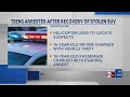 Teens arrested after Metro police recover stolen SUV