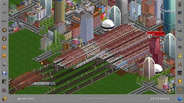 OpenTTD: Display of my 7 Busiest High Speed Rail Lines