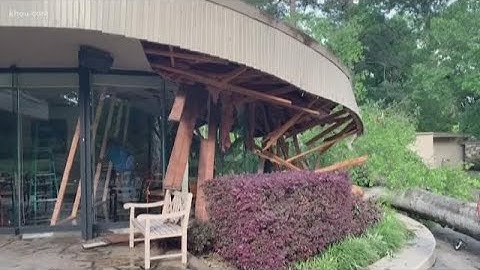 Widespread damage from massive storm system in Houston area