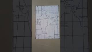 Extent And Standard Meridian 🗾 Map Work #study #geography through maps #nature geography