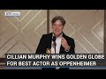 Cillian Murphy wins Golden Globe for Best Actor as Oppenheimer image