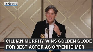 Cillian Murphy wins Golden Globe for Best Actor as Oppenheimer
